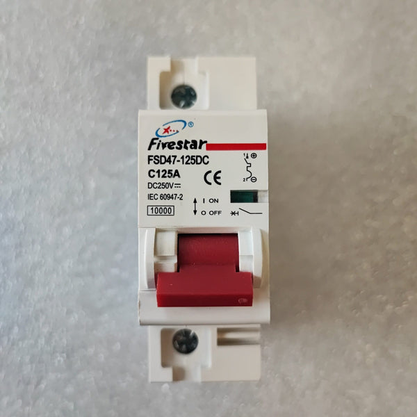 Fivestar FSD47 125Amp 250vDC Circuit Breaker - Reliable Industrial Electrical Protection Device