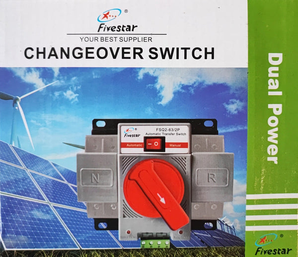 Fivestar FSQ2 63Amp 2 Pole AC220v Automatic Changeover Switch