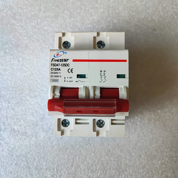 Fivestar FSD47 125Amp 2Pole 250vDC Circuit Breaker - Reliable and Efficient Electrical Protection