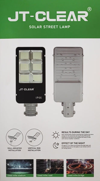 JT-CLEAR 400Watt Solar Powered LED Street/Pole Light