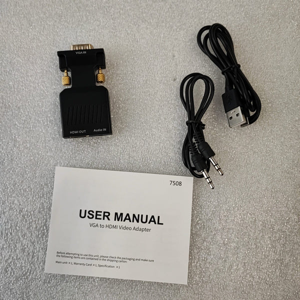 Enhance Your Multimedia Experience with VGA to HDMI Video + Audio Adapter