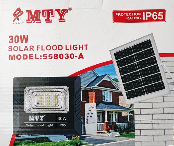 MTY-558030-A 30Watt Solar LED Outdoor Floodlight