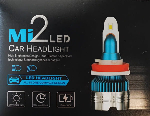 Mi2LED LED Car Headlight Kit 3000LM - H7