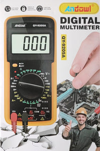 Andowl QY-9205A Digital Multimeter - Accurate Voltage, Current, Resistance Measurement Tool