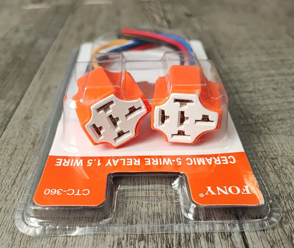 Fony CTC-360 Ceramic 5-Wire Automotive Relay Connector Set