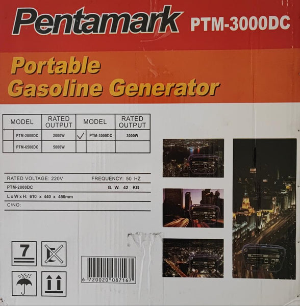 Pentamark PTM-3000DC Portable Petrol Generator