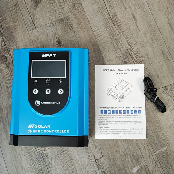 CONDERERGY MPPT 12-48v DC 60A Solar Charge Controller - Maximize Solar Power Output