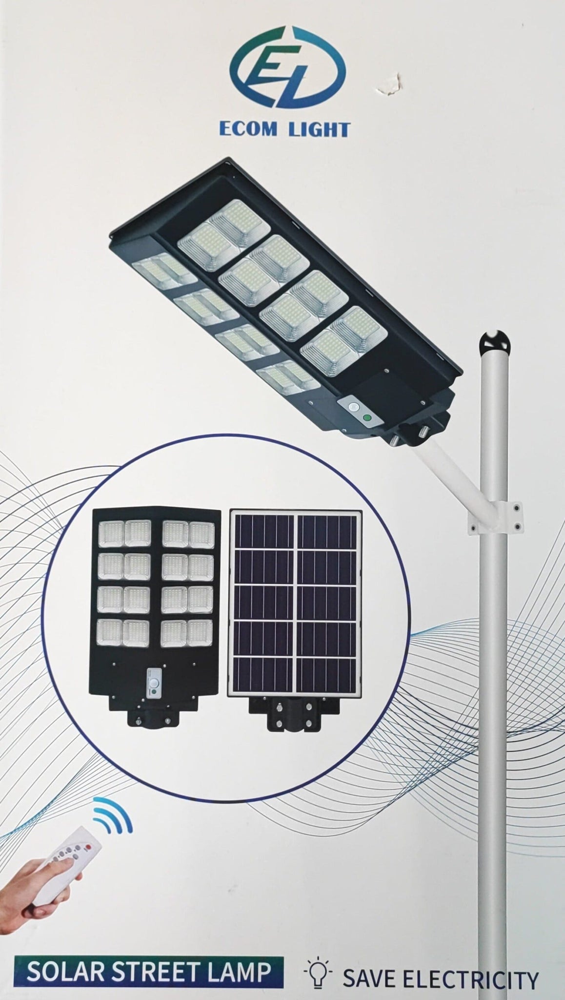 800watt Solar Powered LED Street/Pole Light