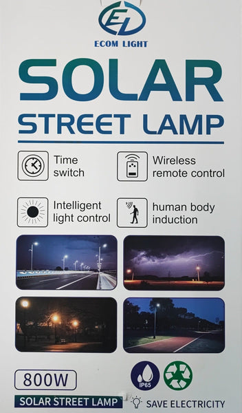 800watt Solar Powered LED Street/Pole Light