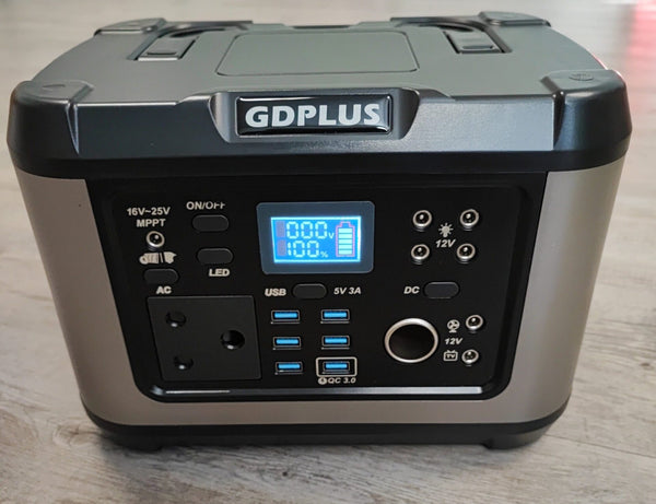 GDPLUS 500W Lithium Portable Rechargeable Outdoor Backup Power Station