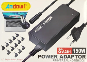 Andowl Q-A281 150W Universal Laptop AC Charger Kit