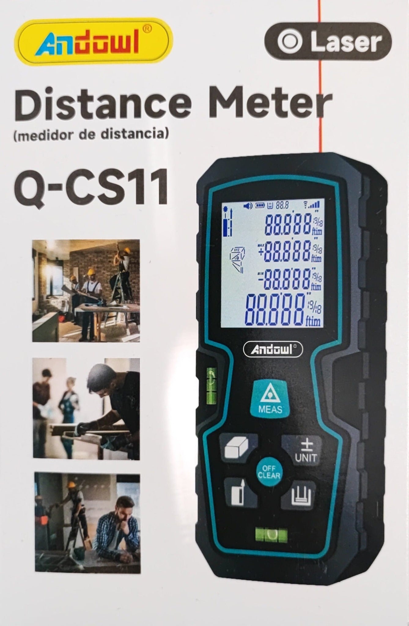 Andowl Q-CS11 80M Digital Laser Distance Meter and Laser Range Finder