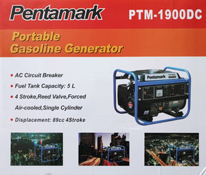 Pentamark PTM-1900DC Portable Petrol Generator