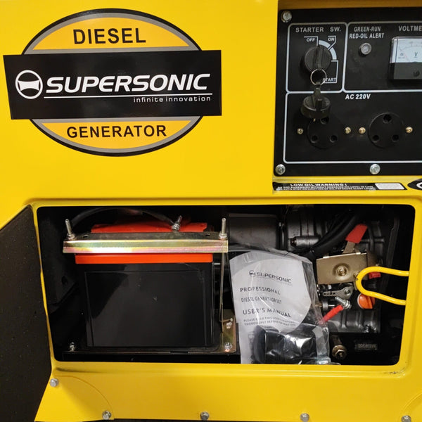 Supersonic OP-7500S 7.5KVA Silent Diesel Generator