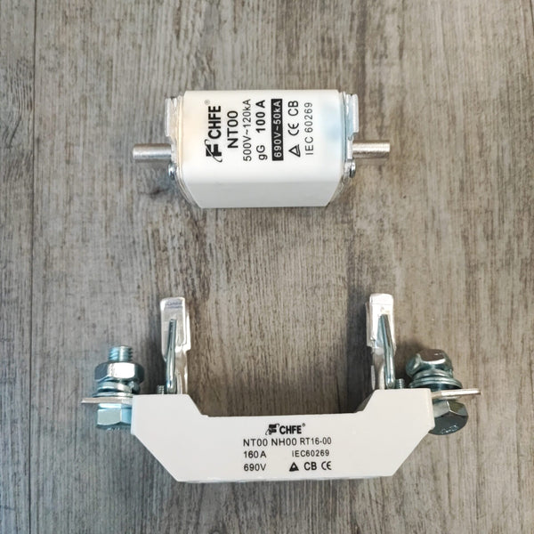 100Amp 1000v Ceramic Fuse + Holder