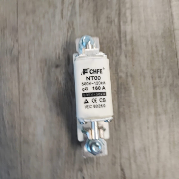 160Amp 1000v Ceramic Fuse + Holder