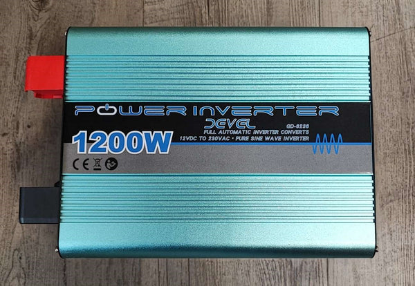 Devel GD-6236 1200Watt 12v DC to 220v c Pure Sine Inverter - Reliable and Efficient Power Conversion