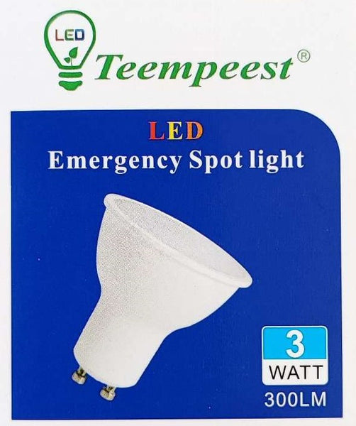 3Watt Smart Rechargeable Emergency LED Downlight Bulb - Versatile Lighting Solution with Built-in Rechargeable Battery