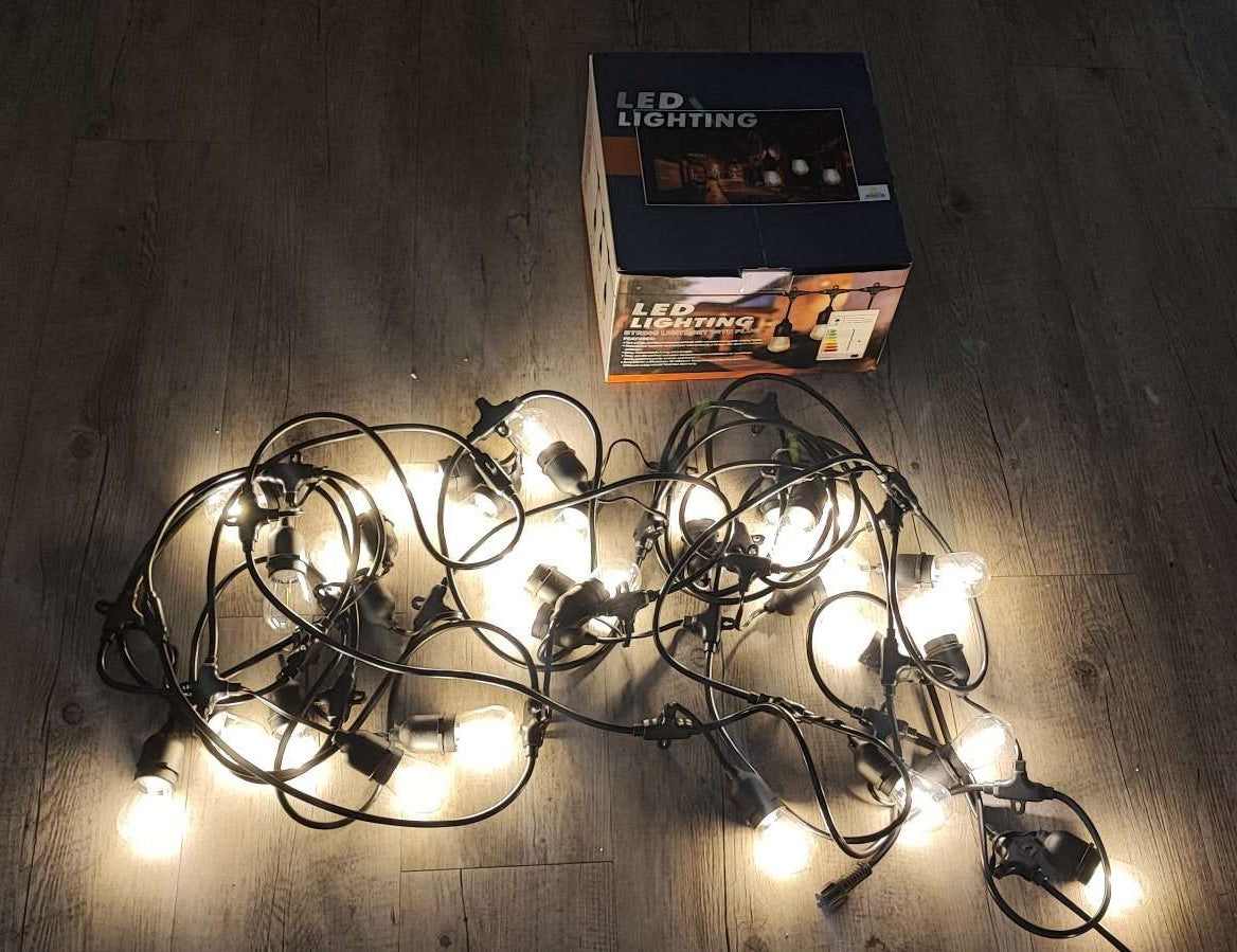 5m AC220v Warm White Led String Light Bulb Set - Create an Inviting Atmosphere