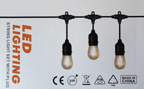 5m AC220v Warm White Led String Light Bulb Set - Create an Inviting Atmosphere