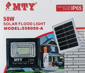 MTY-558050-A 50Watt Solar LED Outdoor Floodlight - Powerful and Energy-Efficient Lighting Solution