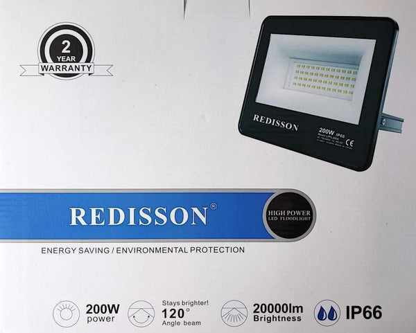 I-Redisson 200Watt 220v AC Outdoor LED Flood Light - Ukukhanyisa Okusebenza Kakhulu Kwezikhala Zangaphandle