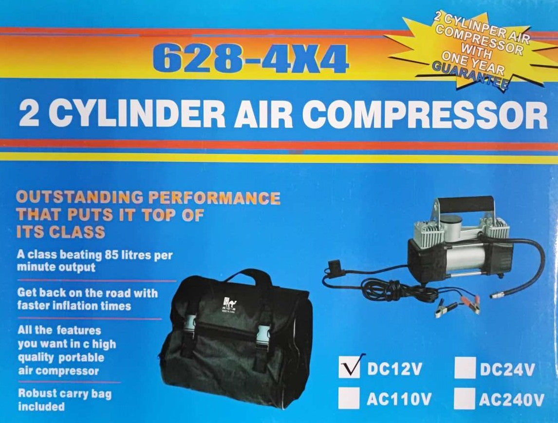 628 4X4 12VDC 100PSI 75Lit/Min Air Compressor - Fast and Efficient Inflation