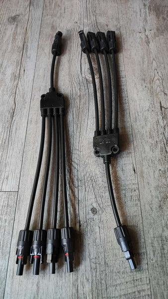 Increase Your Solar Panel System with the 1 to 4 Solar Panel Y Connector and Splitter Set