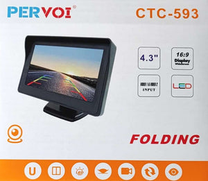 PERVOI 4.3 Inch Color LCD Monitor - Compact and Portable Display with Vibrant Image Quality