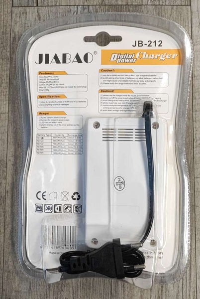 Jiabao JB-212 Nicd-NiMh Battery Charger + Batteries: Versatile and Intelligent Charging Solution