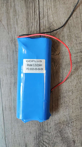 GDPLUS 20ah 3.2v LiFePo4 Battery with BMS - Reliable Power for Solar Power Systems and Electric Vehicles