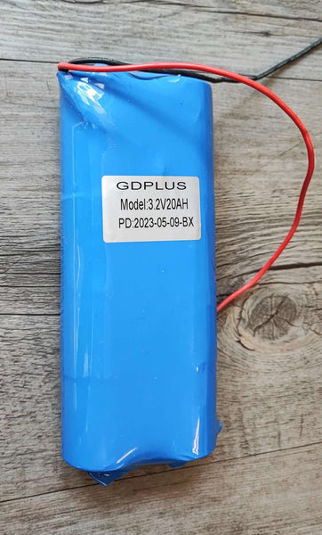 GDPLUS 20ah 3.2v LiFePo4 Battery with BMS - Reliable Power for Solar Power Systems and Electric Vehicles