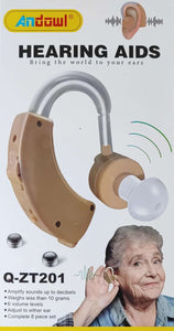 ANDOWL Q-ZT201 Inner Ear Hearing Aid Amplifier - Discreet and Advanced Sound Enhancer for Hearing Impairments