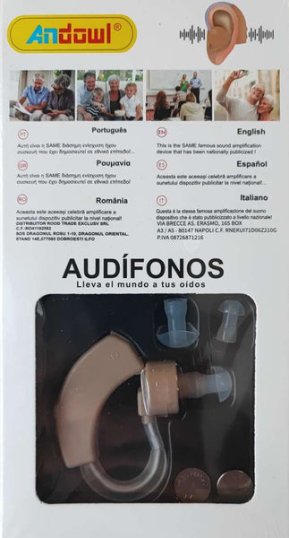 ANDOWL Q-ZT201 Inner Ear Hearing Aid Amplifier - Discreet and Advanced Sound Enhancer for Hearing Impairments