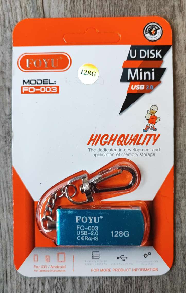 FOYU FO-003 128GB Mini USB 2.0 Flash Memory Drive - Portable Storage Solution