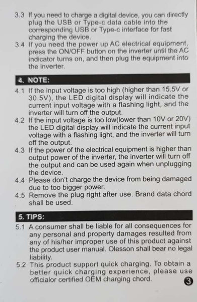 EJC 200w 12v-24v DC to 220vAC Car Power Inverter - Compact and Efficient