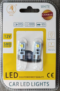 T10 2pc 5050SMD Chip Canbus Car LED Bulb Kit - Bright and Long-lasting Lighting Solution