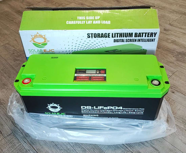 Solar EJC 150AH 12.8v 1.92kwh LiFePo4 Portable Battery - Reliable Power Solution for Outdoor Adventures