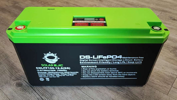 Solar EJC 150AH 12.8v 1.92kwh LiFePo4 Portable Battery - Reliable Power Solution for Outdoor Adventures