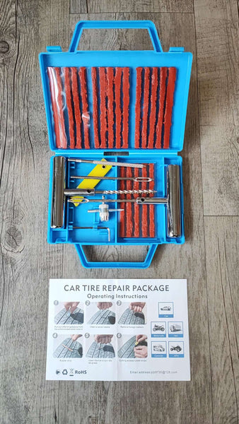 PERVOI 27 Piece Tire Repair Tool Kit - Complete and Reliable Tire Repair Solution