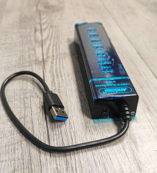 Andowl Q-507 USB 3.0 7Port Hub - Expand Your Computer's Connectivity with High-Speed USB 3.0 Ports