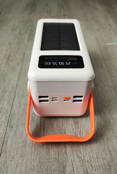 Silipu HUGE CAPACITY 40000mAh 296wh Quad 2.4A USB SOLAR Power Bank and Mobile Phone Charger - Charge Multiple Devices Simultaneously