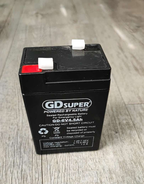 GDSUPER 4.5ah 6v Rechargeable Solar Battery - High-Quality Battery for Solar-Powered Systems