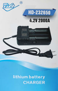 Dual Slot Lithium 16340-18650-26650 2 Cell Charger - Versatile and Reliable Charging Solution