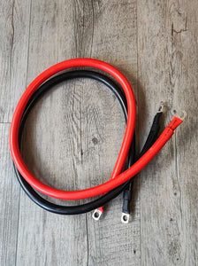 150cm x 6mm Battery DC RED and Black Cable Set for Reliable Battery Connections