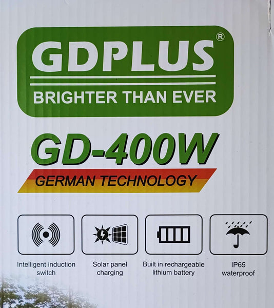 GDPLUS 400Watt Solar Powered LED Walkway Light