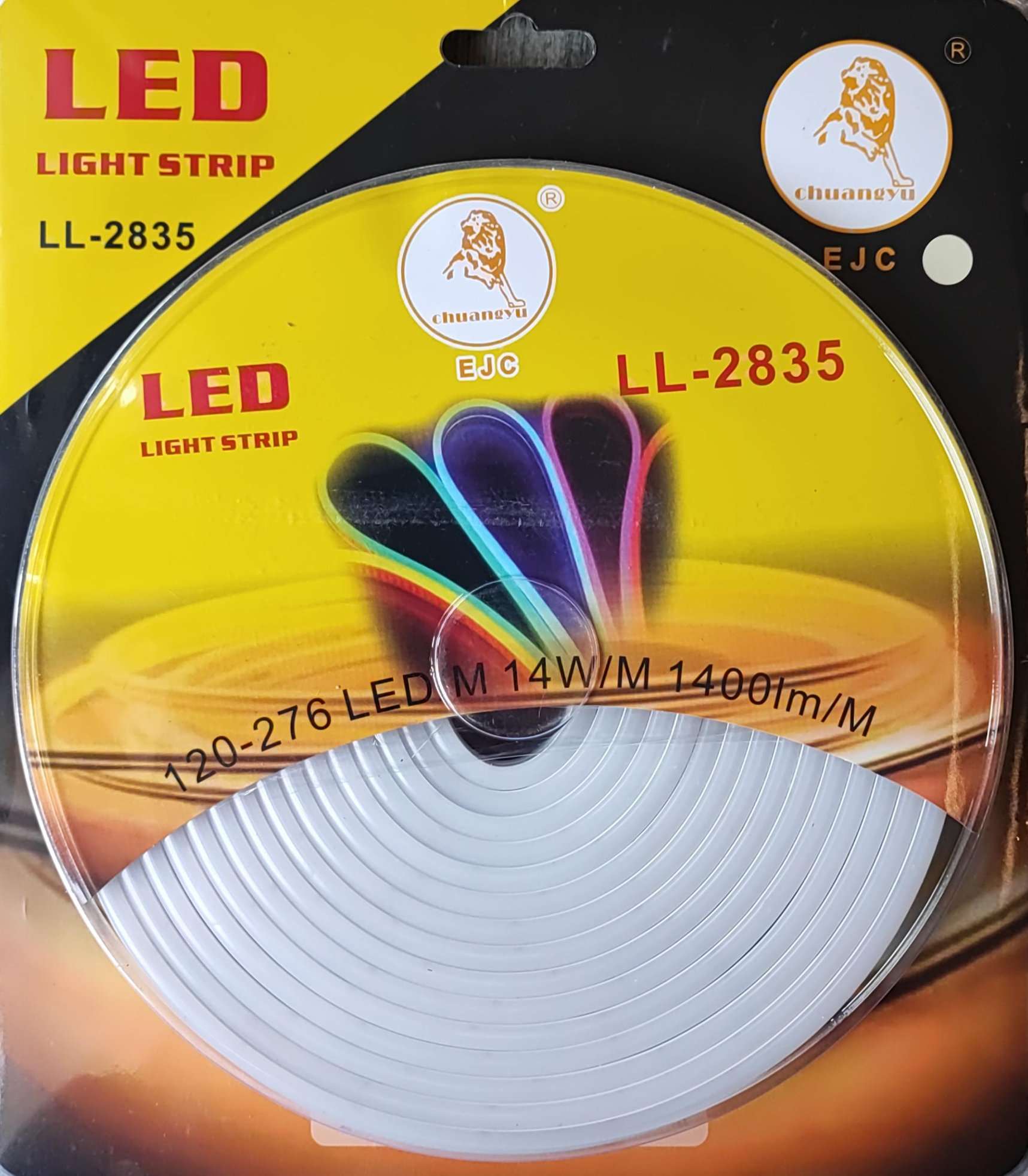 I-EJC 5m Neon Flexible 600 x 2835 LED Chip Ikhithi Yokukhanya Yesimo Sezulu