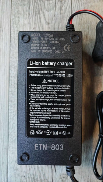 ETN-803 14.6vDC 5Amp Intelligent Lithium Battery Charger