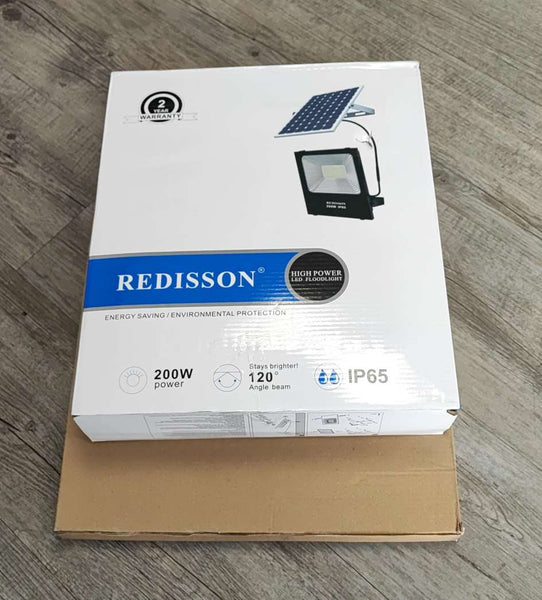 Redisson 200Watt SOLAR Outdoor LED Flood Light - Powerful and Sustainable Lighting Solution