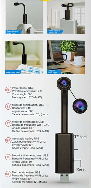 ANDOWL 4K HD Mini USB IP Camera DVR